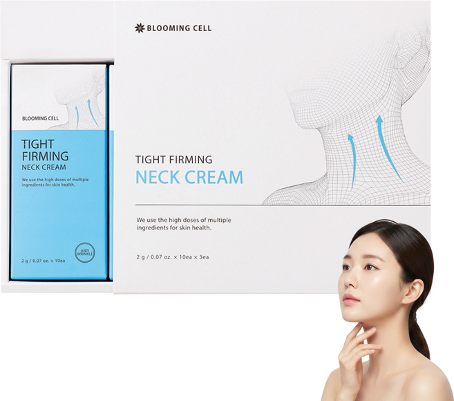 블루밍셀 타이트 퍼밍 목주름 넥크림 30p, 60g, 1개