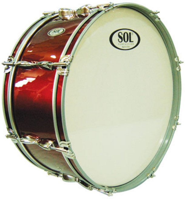 [SOL] 솔 큰북/베이스드럼 24인치 (말렛 포함/스탠드 별도) JB-BD24-WR, 1개