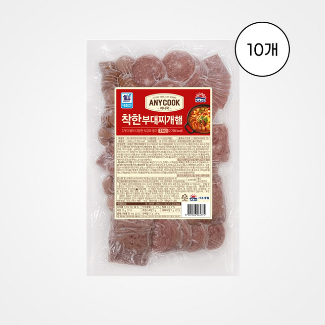 [대림] 착한 부대찌개 햄 1kg 10개