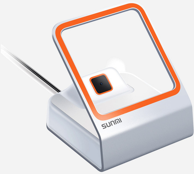 桌上型有線USB條碼掃描器 快速掃描 穩定傳輸 零售倉儲適用, 1個, 商米小閃