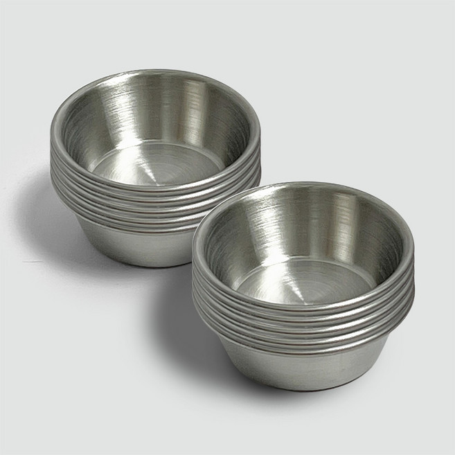 [레스토] O'LIVING 스텐소스볼 원형 미니 종지 찬기, 10개, 소스볼 (6.4cm)