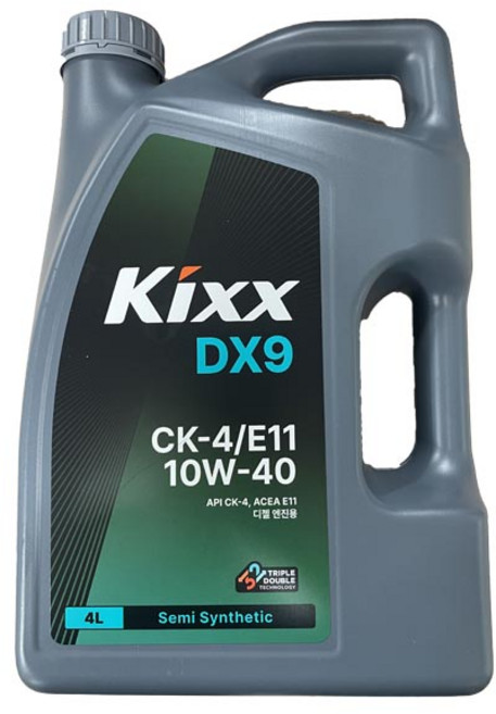 KIXX DX9 10W40 CK4 4L, 1개, 10W-40