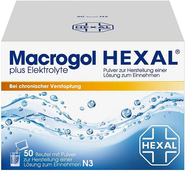 헥살 마크로골 헥살 플러스 전해질 50포 Macrogol Hexal Plus Electrolytes Bags Pack of 50, 1개 - 쿠팡