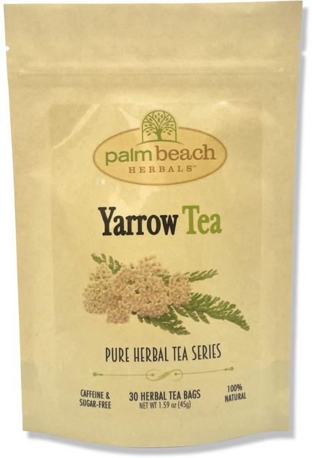 서양톱풀 차 - 팜 비치 허브차 회사의 순수 허브차 시리즈 Palm Beach Medicinal Herbs - Yarrow Tea - Pure Herbal Tea Series, 30 캐럿, 1개, 45g