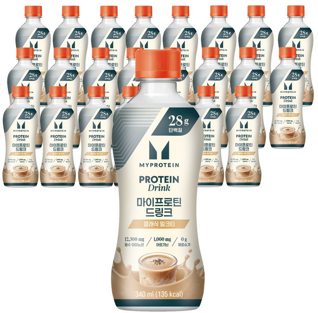 마이프로틴 드링크 클래식 밀크티, 24개, 340ml