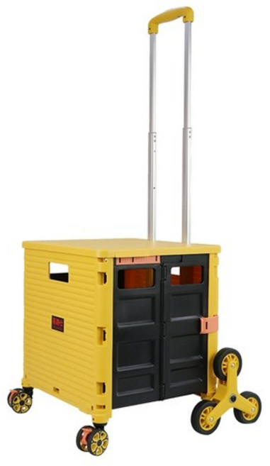 소미아 프리미엄 만능 클라이머 카트 + 뚜껑, yellow, 1개