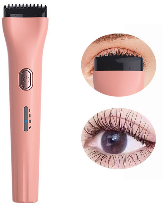DS 마스카라형 속눈썹 고데기 10초 급속 가열 항온 온도조절 롱래스팅 신참 블라인드 선정 속눈썹 고데기, 핑크