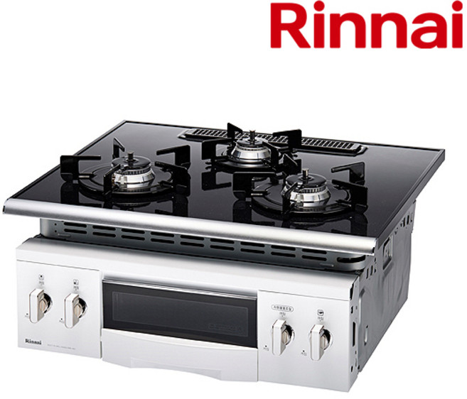 린나이 3구 빌트인 쿡탑 그릴 가스레인지 RBR-45D, LNG