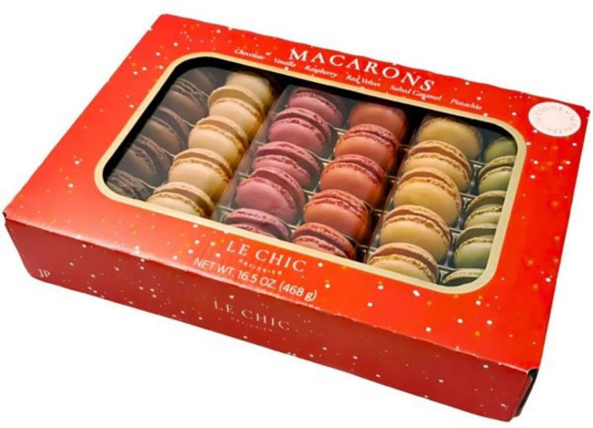 레 시크 36종 마카롱 세트 6가지 종류 x 6개 초콜릿 바닐라 라즈베리 레드 벨벳 솔트 캐러멜 피스타치오 코스트코, 레 시크 36종 마카롱 세트 6가지 종류 x 6개 초콜