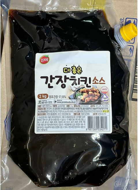 짭짤한 치킨용 소이소스 안매운 간장양념통닭소스 2kg, 1개