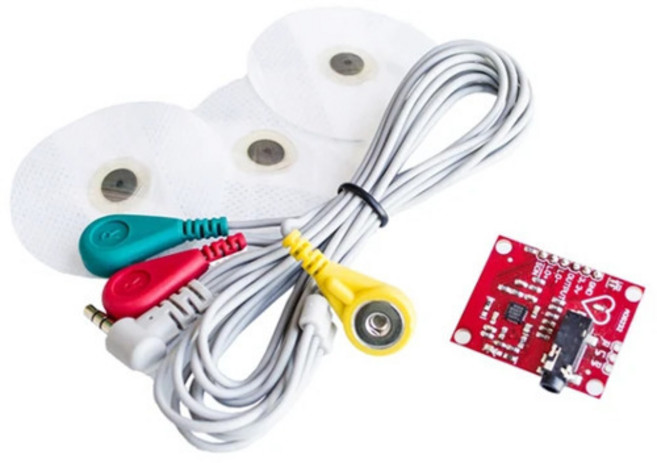 아두이노키트 아두이노 모듈 키트 심전도 모듈 ad8232 심전도 측정 펄스 심장 심전도 모니터링 arduino 용 센서 모듈 키트 호환, 1 세트, 1개