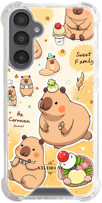 Capybara 그림 맥세이프 핸드폰 케이스 젤리 하드타입