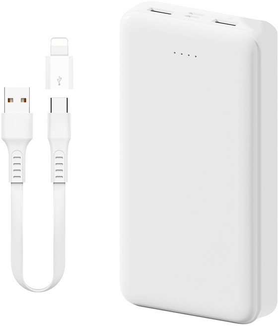 20000mAh 보조배터리 2포트USB 8핀 C타입 발열조끼 선풍기조끼 에어컨 아이스 조끼 키오스크 충전