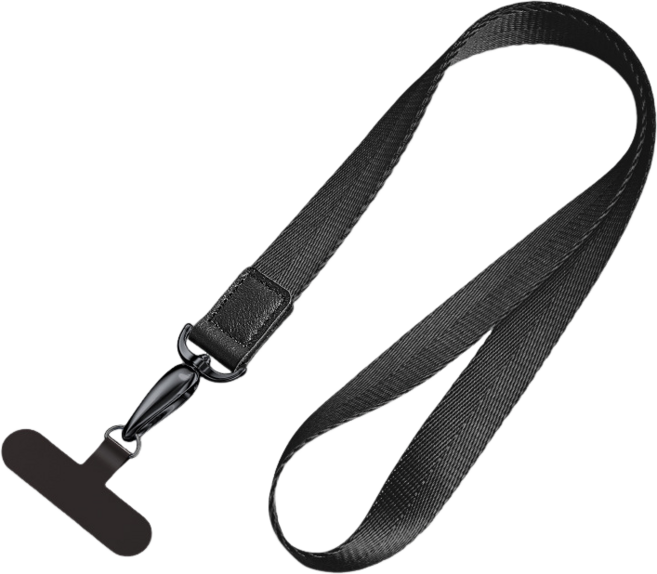 BOGUSAGU 휴대폰 목걸이줄 스트랩줄 BSL-008, 1세트, M블랙