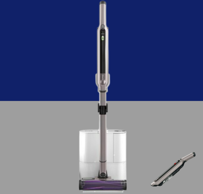 샤크닌자 에보파워 시스템 가벼운 진공 핸디 무선청소기, 베이지믹스, IQCS851AED