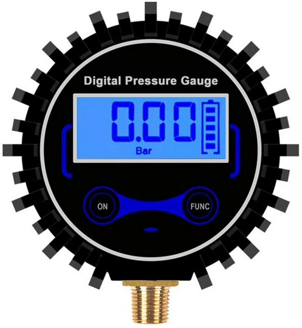 0-200PSI LCD 디지털 타이어 압력 게이지 자동차 자동 오토바이 타이어 에어 PSI 미터, 비, 블랙 &amp; 블루