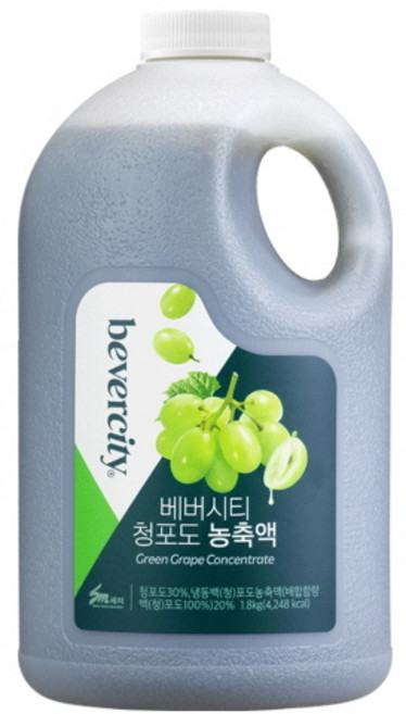(세미기업) 베버시티 청포도 농축액 1.8kg, 1개