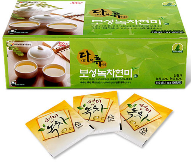 보성녹차 현미 녹차 티백, 500개, 5개, 100개입, 1.1g