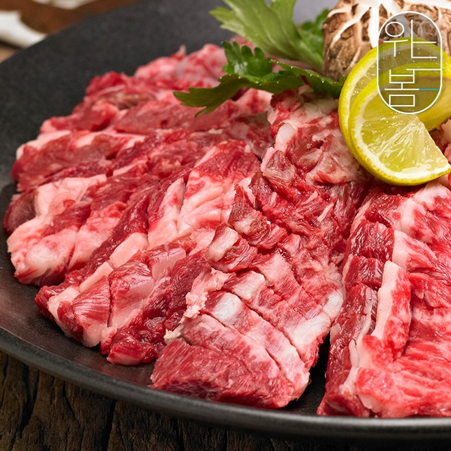 횡성축협한우 프리미엄 소고기 냉장 갈비살 200gx2 캠핑 집들이, 200g