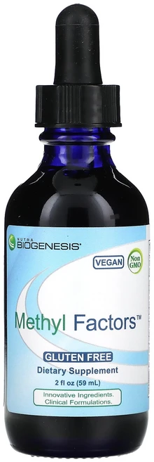 Nutra BioGenesis Methyl Factors 액상 드롭 60ml (2 fl oz) BioGenesis (뉴트라 바이오제네시스), 59ml, 1개 - 쿠팡