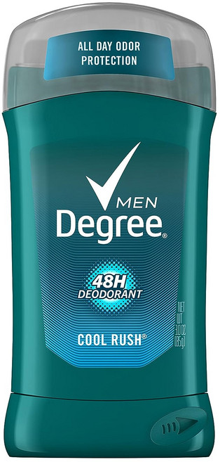 디그리 남성용 48시간 데오도란트 쿨 러시, 85g, 1개