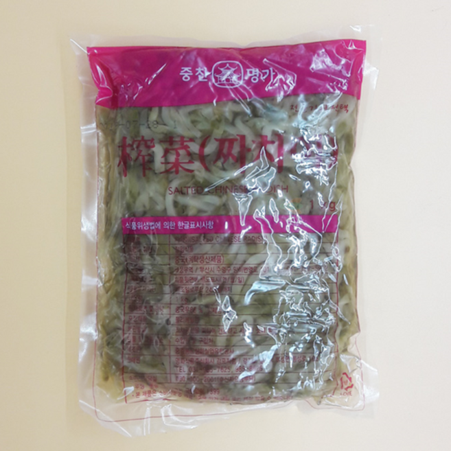 짜사이 중찬명가 1kg 중식당기본반찬 중국집짜사이채무침 짜사이돼지고기덮밥, 1개