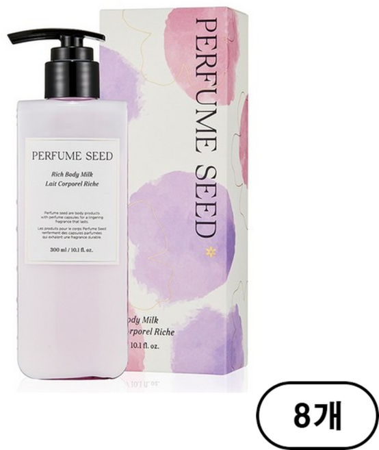 더페이스샵 퍼퓸씨드 리치 바디 밀크, 300ml, 8개