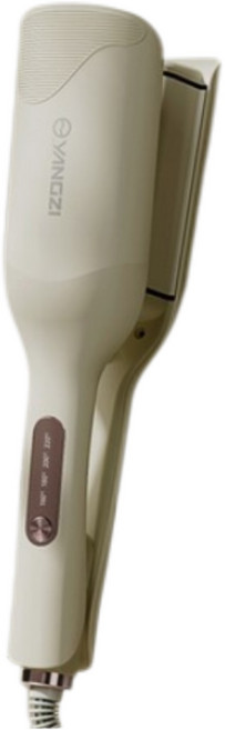 36mm大卷深V法式 蛋蛋卷頭捲髮棒水波紋大波浪玉米燙蓬鬆, 1個, 綠灰色【全配款】3億負離子:美規【國内可用】