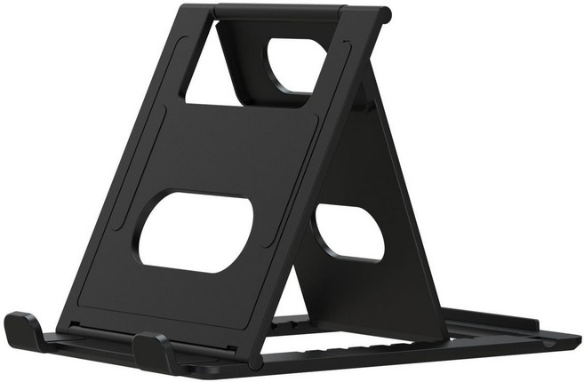 각도조절 휴대용 접이식 거치대, 1개, 검정색, PBZJ-001