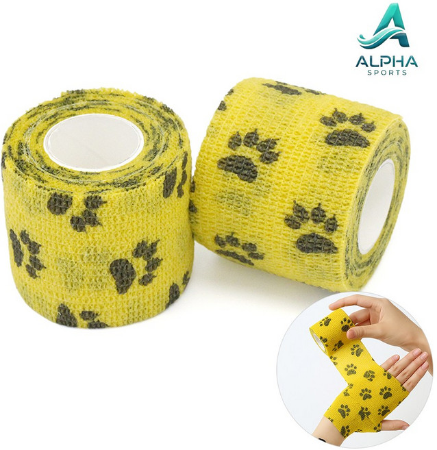 알파 동물 케릭터 자체접착 탄성테이핑 5CM*4.5M, 1박스, 6개입