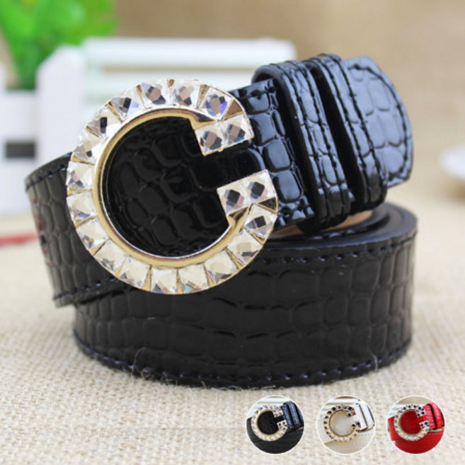 여자벨트 링벨트 큐빅 벨트 패션벨트 여자허리띠 여성벨트가죽