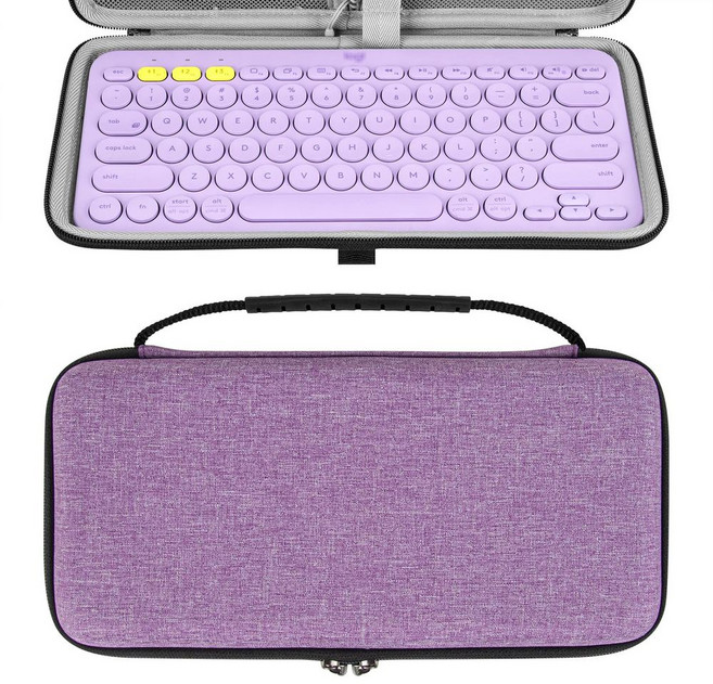 TOCCOOL 키보드 여행용 그래파이트 페블 K380로지텍 케이스 보호 K380s 키 호환, 1, B. 퍼플