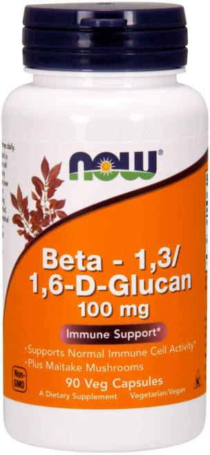 나우푸드 베타-1:3/1:6-D-글루칸 100mg 베지 캡슐, 1개, 90정
