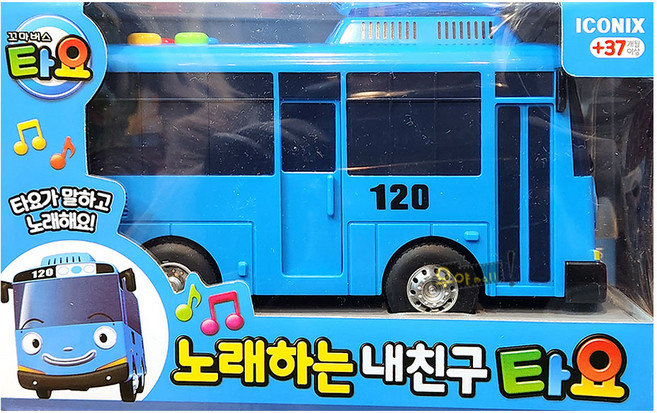 노래하는 내친구 타요 꼬마버스타요 캐릭터 작동 완구 버스 자동차, 1개