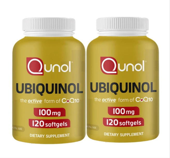 퀴놀 Qunol 유비퀴놀 Ubiqunol 코큐텐 100mg 120소프트젤 X 2통, 2개, 120정 - 쿠팡