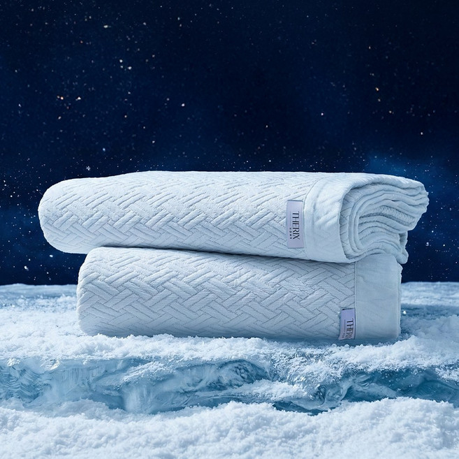 더릭스홈 코오롱 포르페 롱앤쿨 냉감패드 아이스 쿨링 쿨매트 여름 이불패드, 화이트