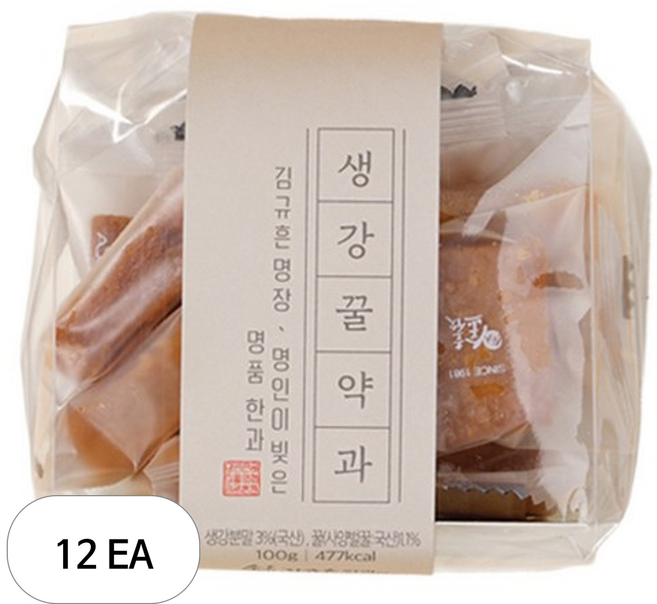김규흔한과 생강꿀약과, 12개, 100g