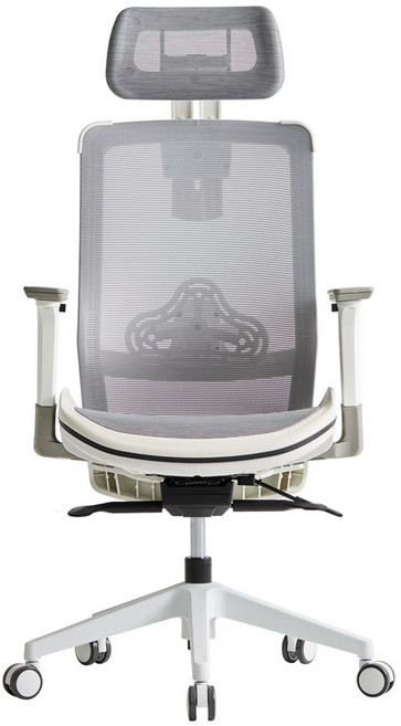 피치트렌디 S3003D 국산 사무용 메쉬 의자 사무실 편한 컴퓨터 학생 책상 의자, 화이트, 메쉬 그레이