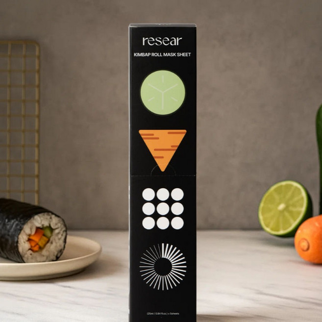리써 김밥롤 보습 영양 데일리 마스크팩, 1개, 5개입