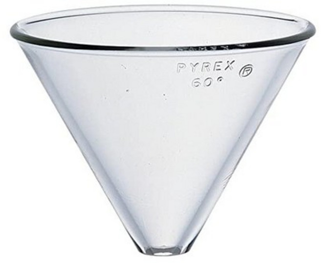 Pyrex 6240-100 Pyrex 붕규산 유리 플레인 스템리스 깔때기 100mm 상단 I.D, 1