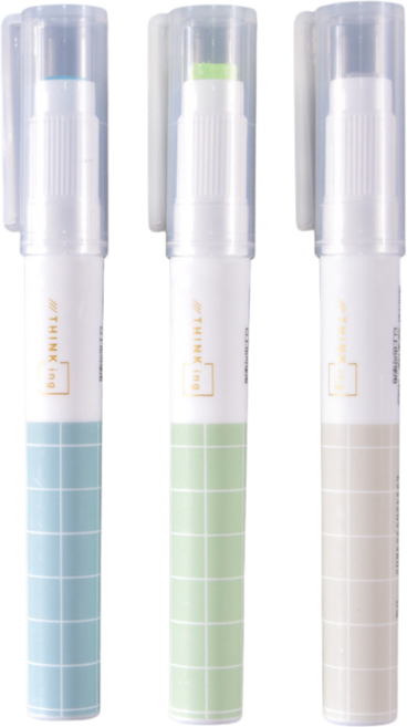 THINKing 筆型口紅膠 方便攜帶 塗抹均勻 適用於各式文件 票據黏貼, 1個