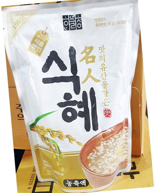 하늘청 식혜 농축액 790ml 업소용 음료 전통 건강 단맛, 1개