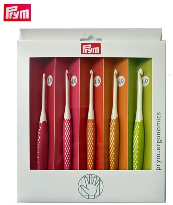 [프림] Prym 에르고노믹스 코바늘 5종세트 S, 1개