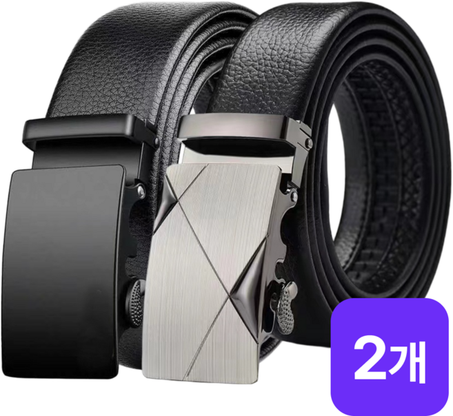모덴 1+1 클래식 남성 벨트 가죽 자동 허리띠