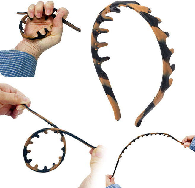 마케즈 실리콘 U자형 귀안아픈 데일리 헤어밴드 머리띠