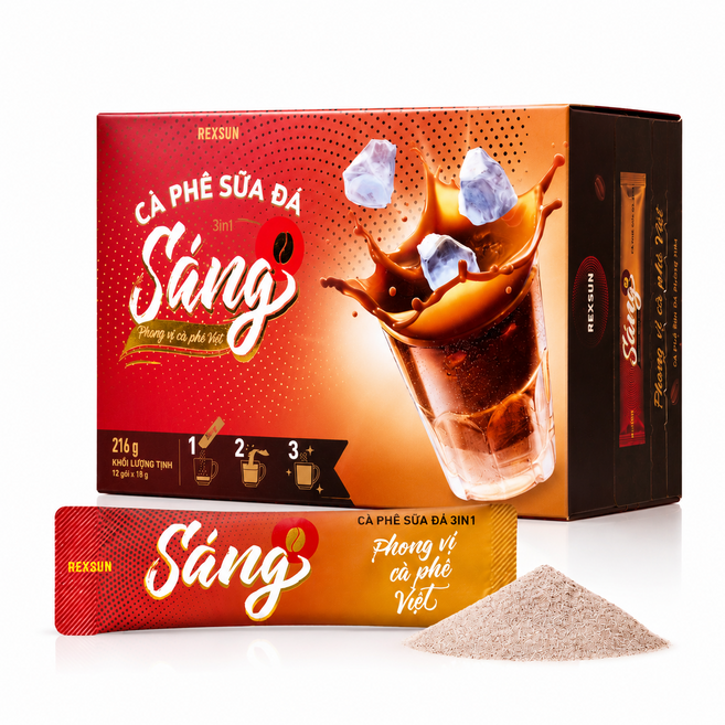 Sang 카페쓰어다 베트남 연유라떼 믹스커피, 216g, 1개, 12개입