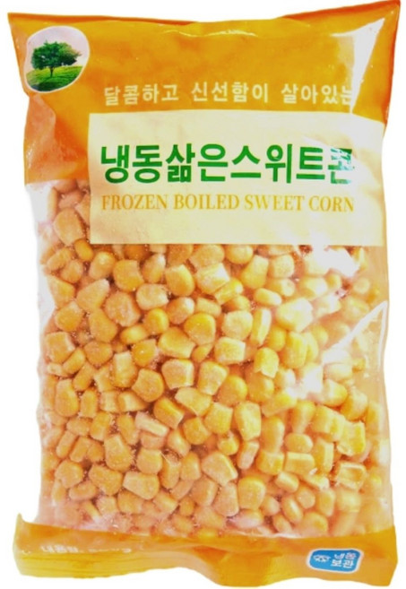 천룡무역 맛있고 달콤한 무첨가 냉동 스위트콘, 10개, 500g