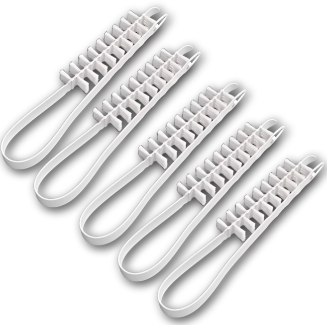 깔끔조아 세탁기 틈새 청소솔 브러쉬, 5개, 화이트