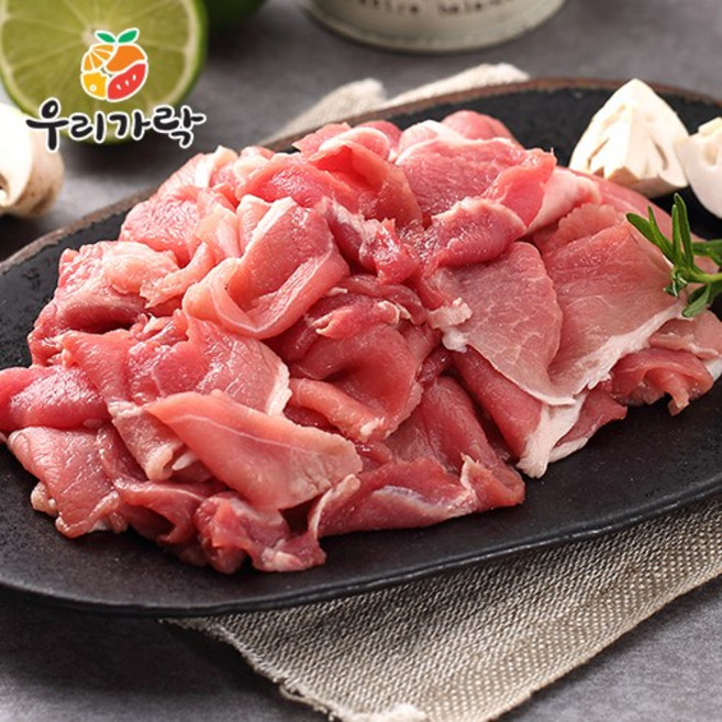 [우리가락] 냉장 국산 암돼지 1+등급 뒷다리 700g /불고기용, 1개, 상세 설명 참조