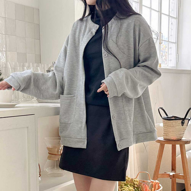 데일리 루즈핏 오버핏 박시 기본 가디건